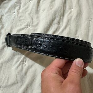 Cody James black faux ostrich
